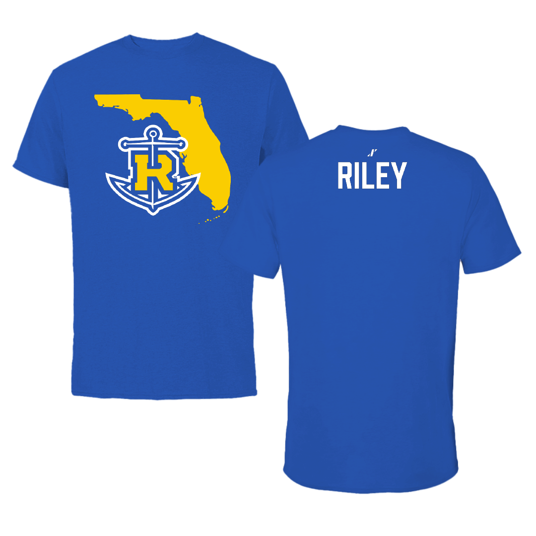 Rollins College Swimming & Diving Blue State Tee - Richard Riley