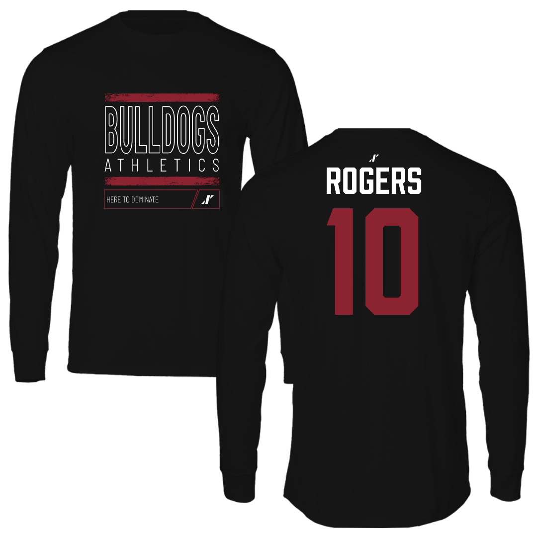 Dean College Volleyball Black Dominate Long Sleeve - #10 Ayden Rogers