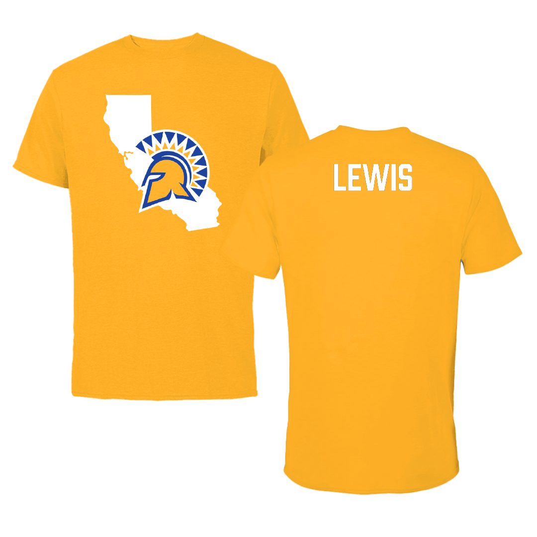 San Jose State University Football Gold State Performance Tee - Nate Lewis