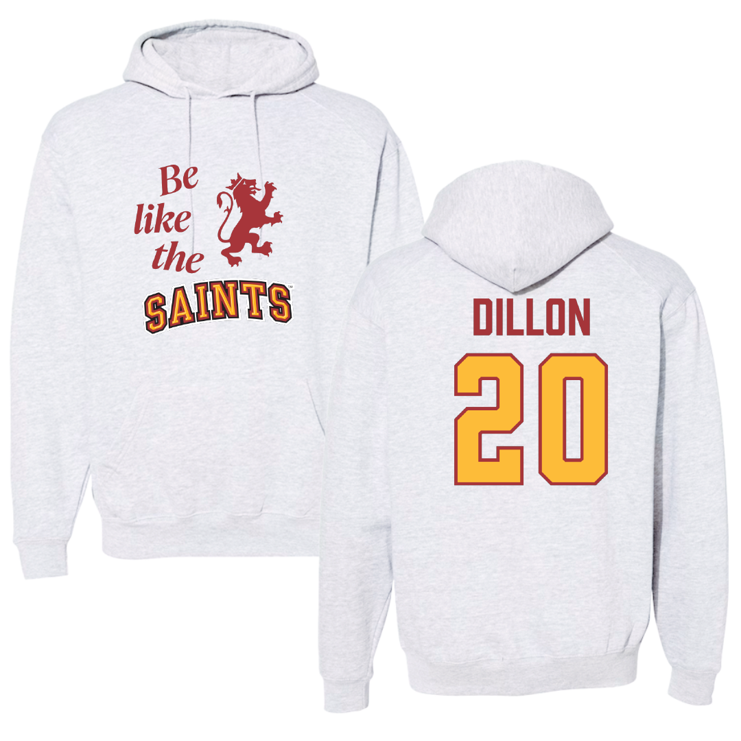 Flagler College Lacrosse Light Gray Be Like Us Hoodie - #20 Jacob Dillon