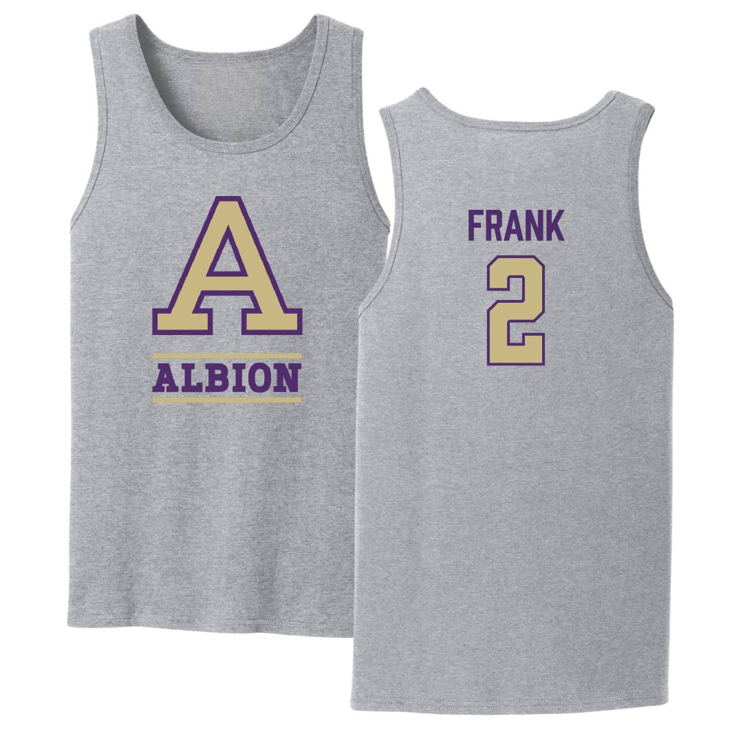 Albion College Softball Sport Gray Tank Top - #2 Ryley Frank