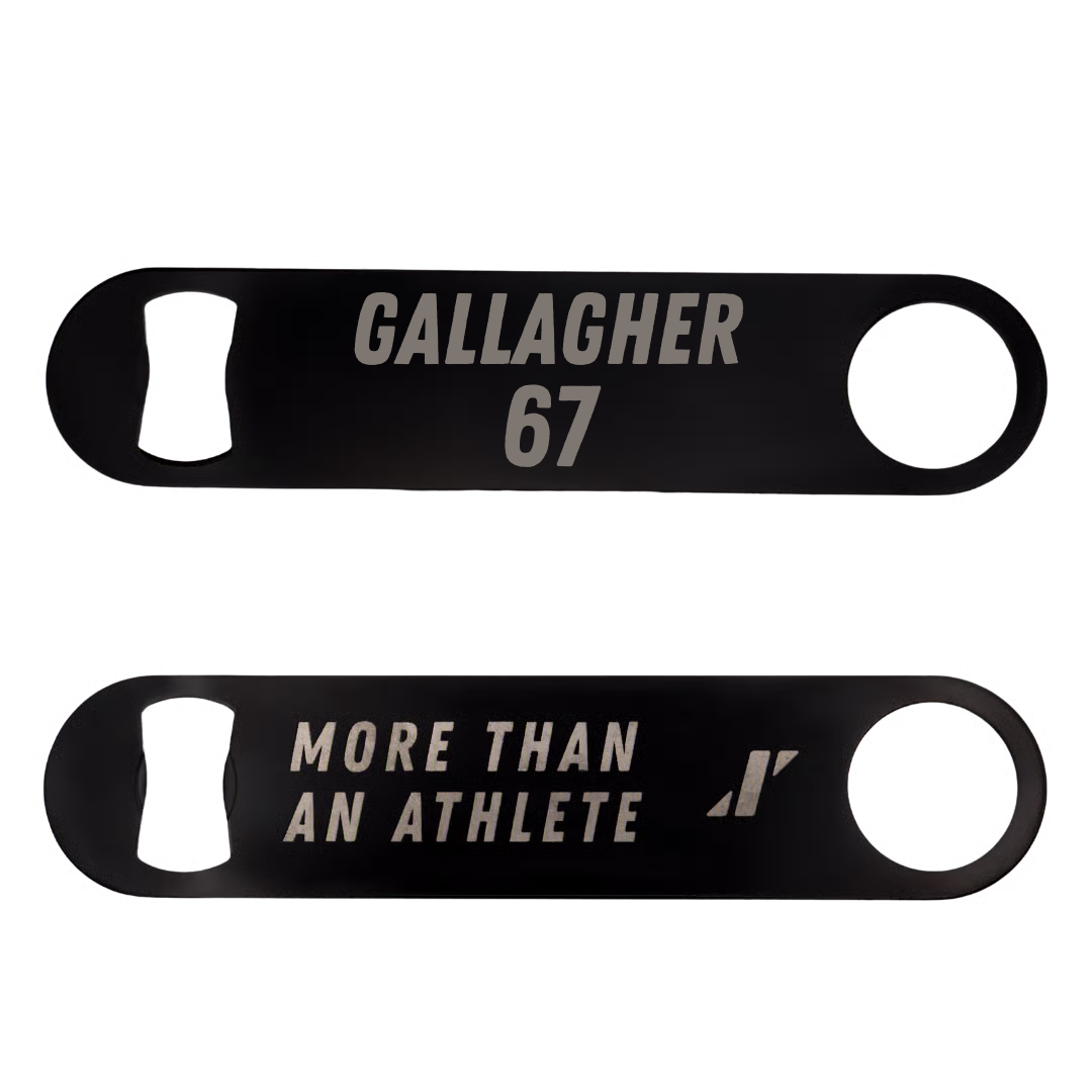 Football Black Bottle Opener - #67 Grant Gallagher