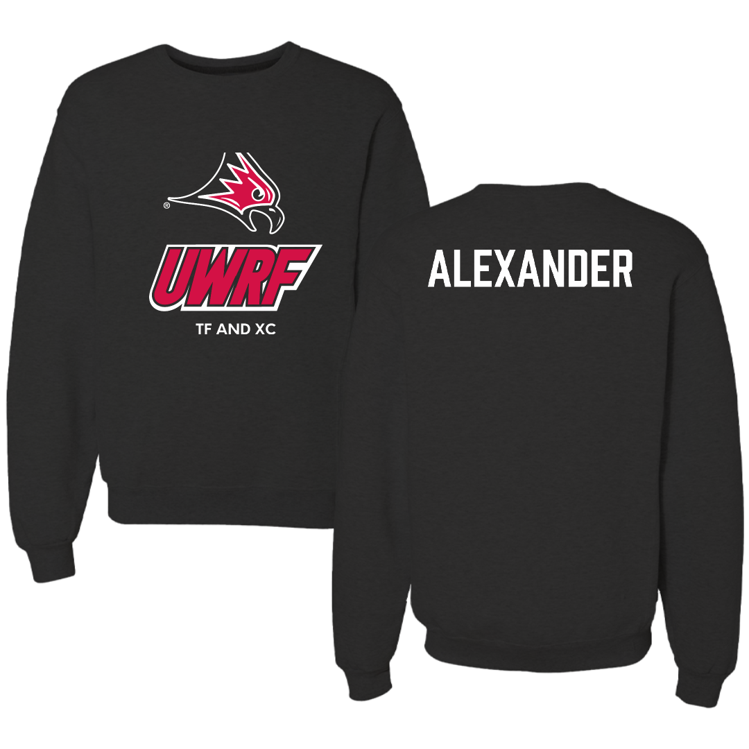 University of Wisconsin-River Falls TF and XC Black Crewneck - Joel Alexander