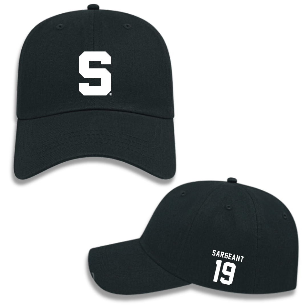 Michigan State University Soccer (W) Black Hat - #19 Emerson Sargeant
