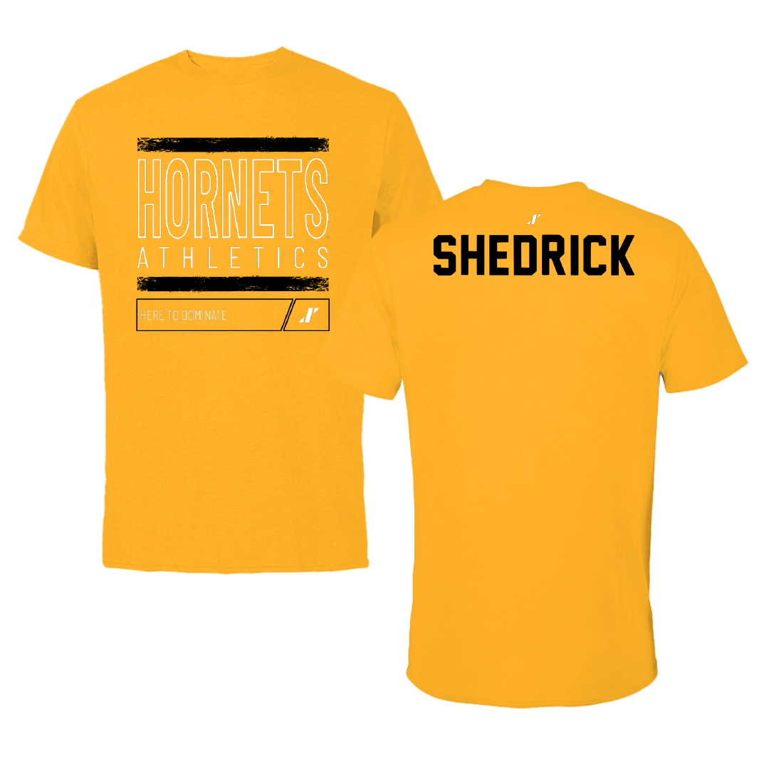 Alabama State University TF and XC Gold Dominate Tee - Nevaeh Shedrick