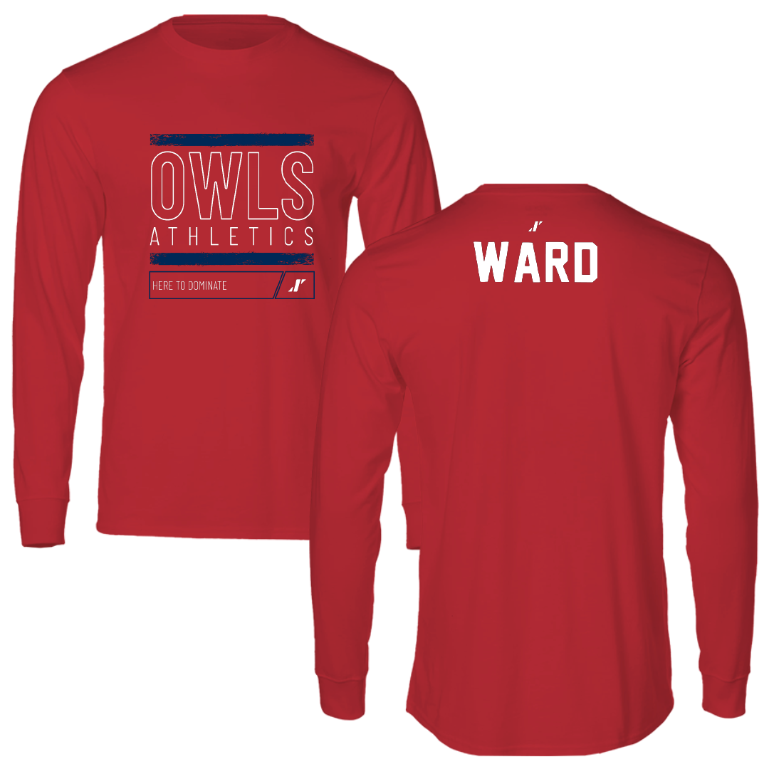 Florida Atlantic University Cheer Red Dominate Performance Long Sleeve - Hailey Ward