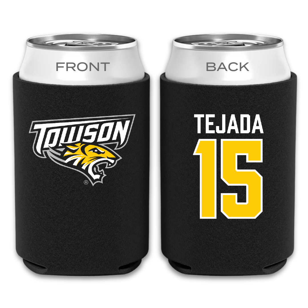 Towson University Basketball Black Can Cooler - #15 Tyler Tejada
