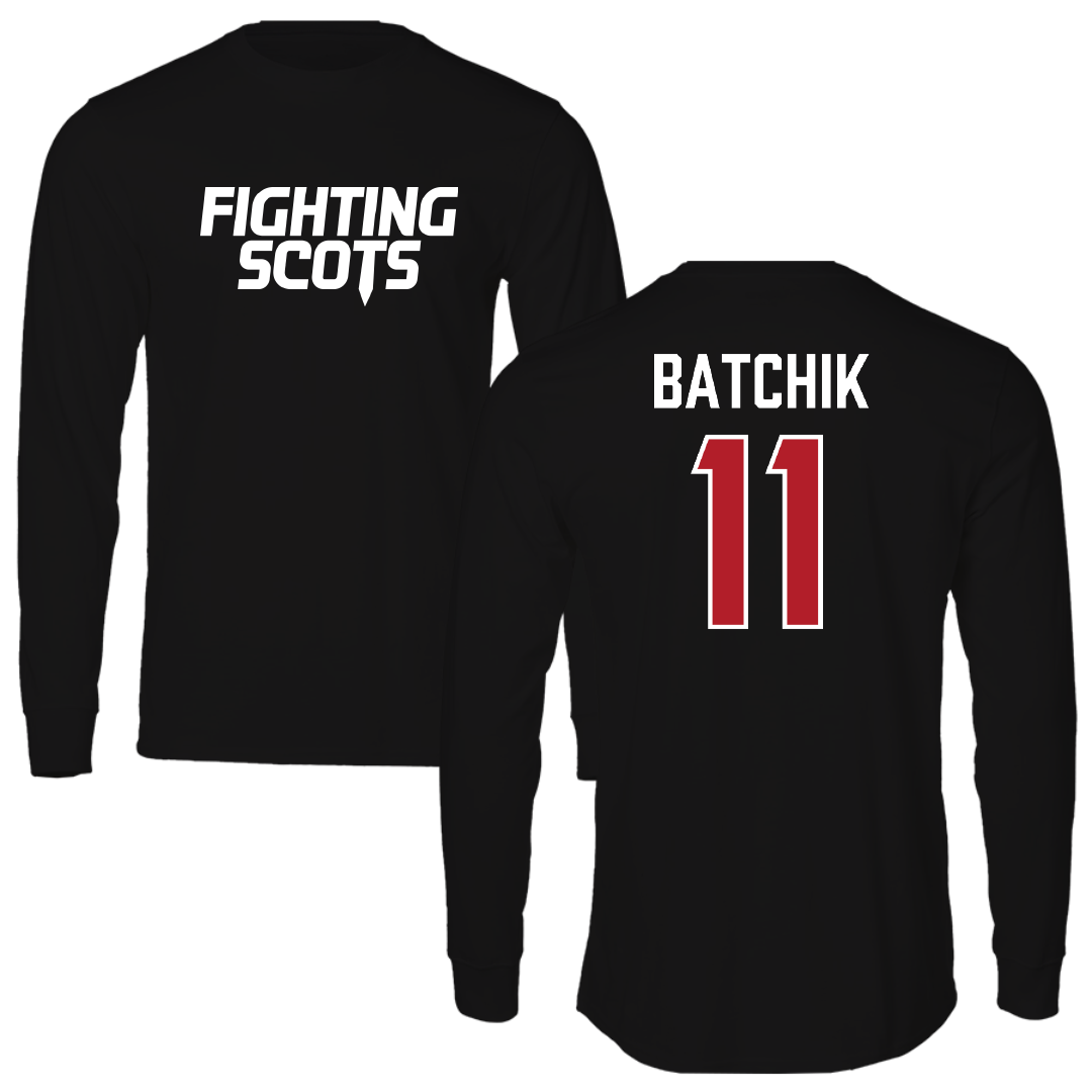 PennWest Edinboro Basketball Black Long Sleeve - #11 Kendal Batchik