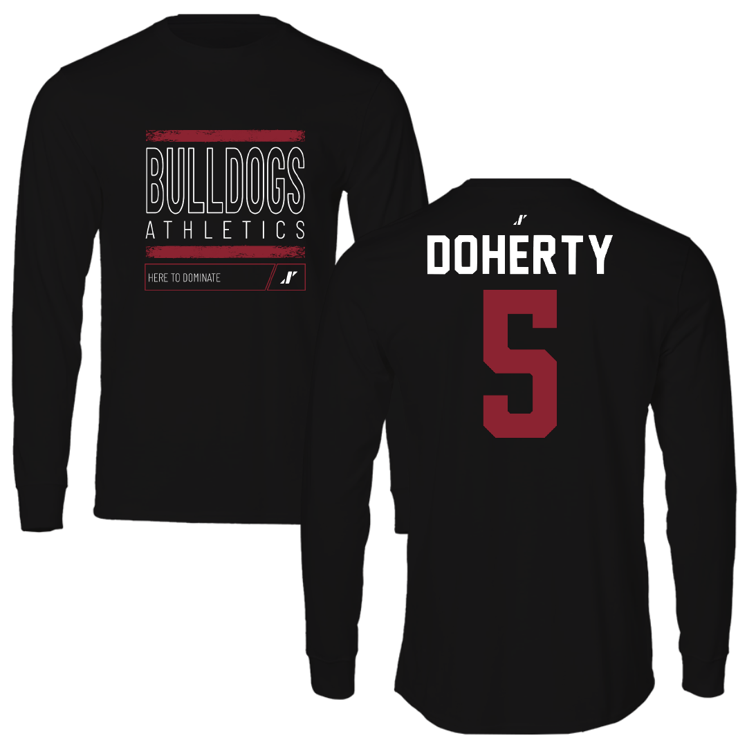 Dean College Soccer Black Dominate Performance Long Sleeve - #5 Seamus Doherty