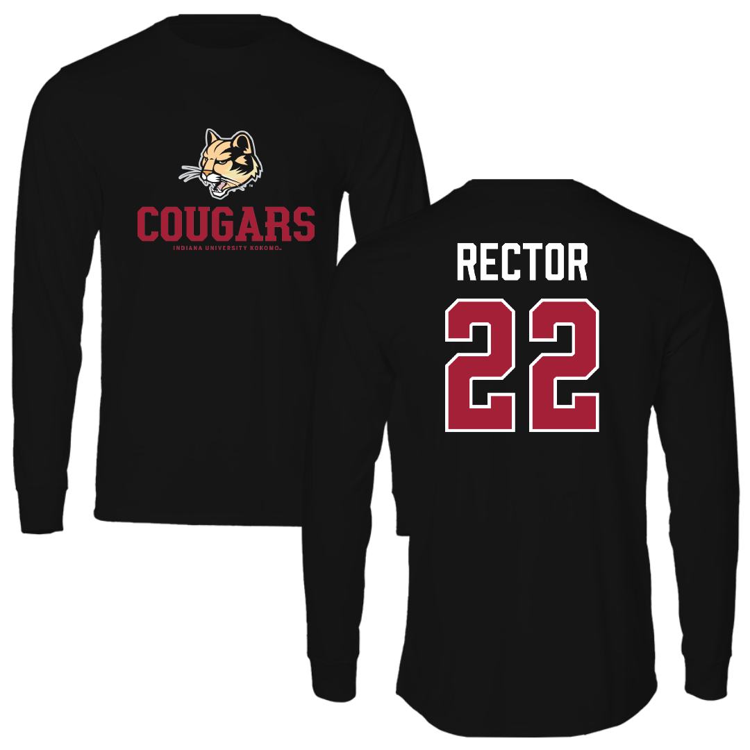 Indiana University Kokomo Basketball (W) Black Performance Long Sleeve - #22 Cameryn Rector