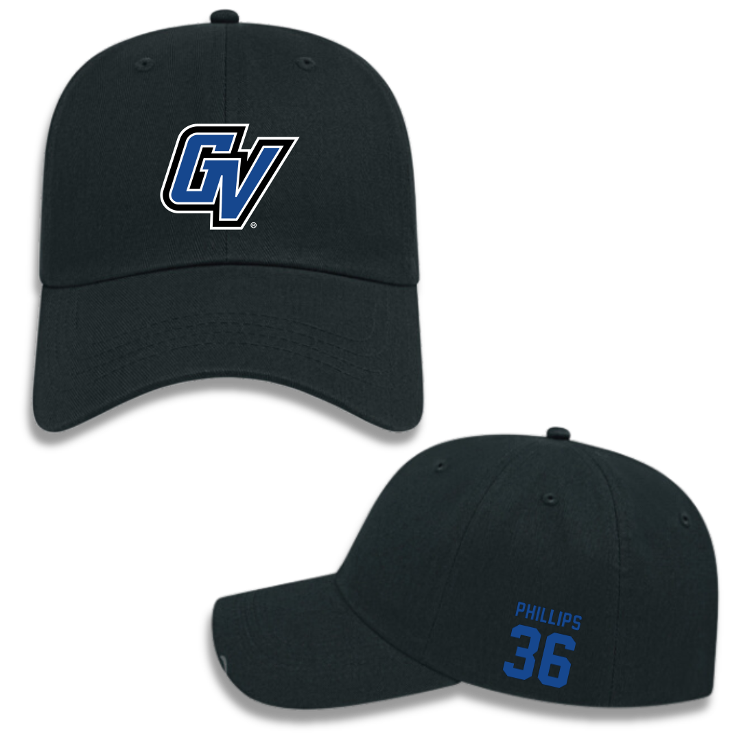 Grand Valley State University Football Black Hat - #36 Deshawne Phillips