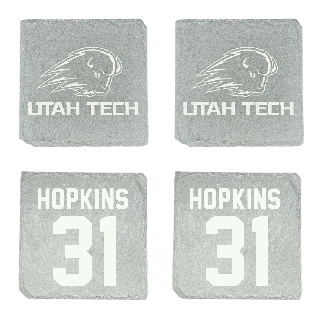 Utah Tech University Soccer Stone Coaster (4 Pack)  - #31 Alemayehu Hopkins