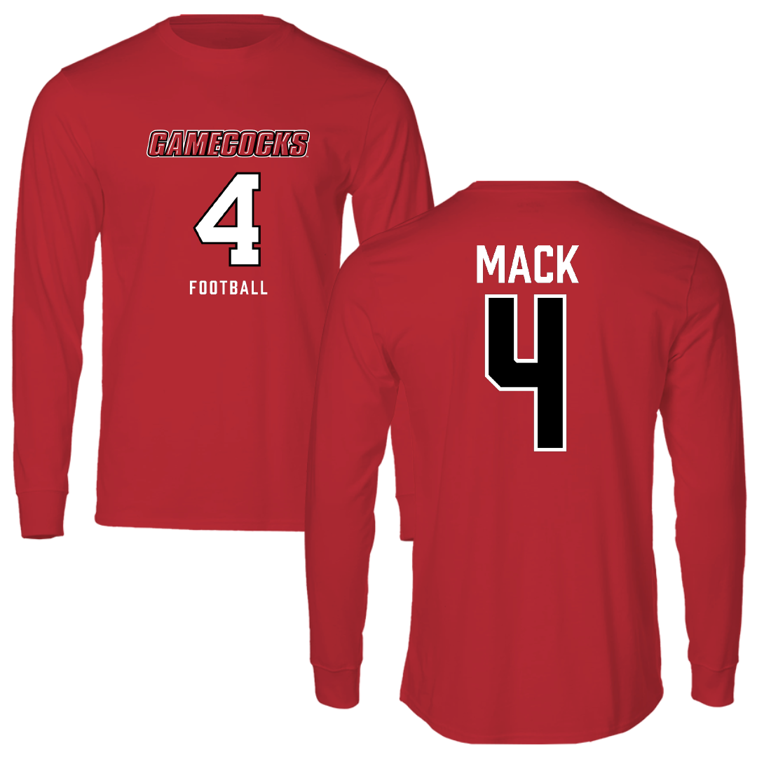 Jacksonville State University Football Red Long Sleeve - #4 Jabari Mack