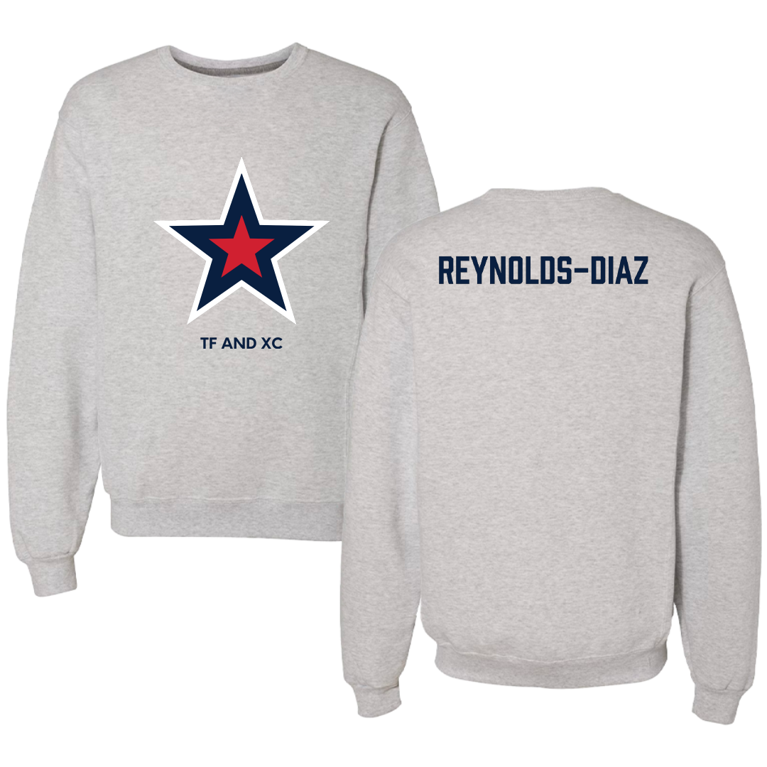 Robert Morris University TF and XC Light Gray Crewneck - Ailena Reynolds-Diaz