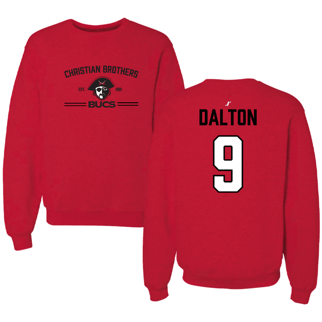 Christian Brothers University Baseball Red General Crewneck - #9 Grant Dalton