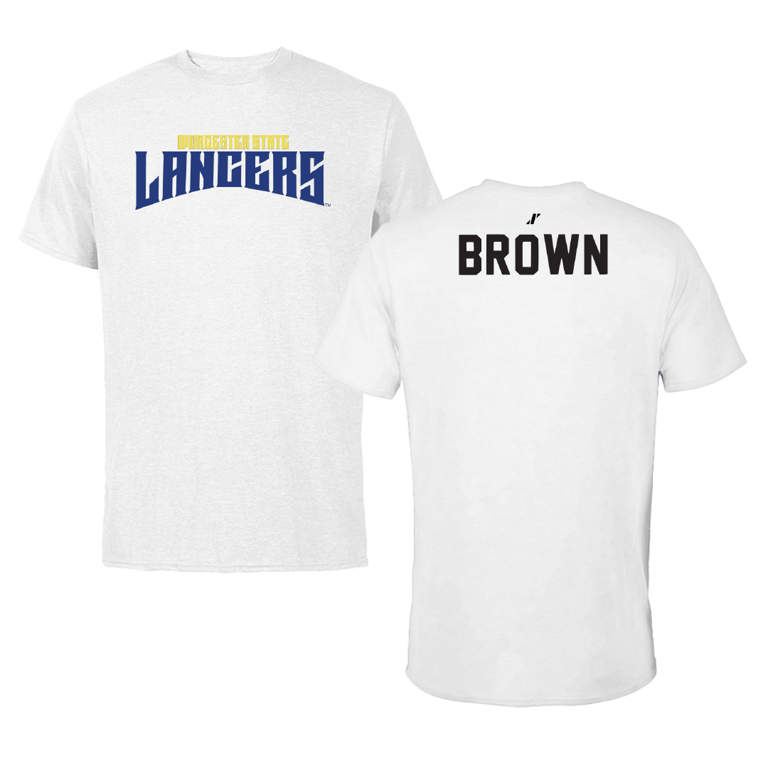 Worcester State University TF and XC White Classic Tee - Ryan Brown