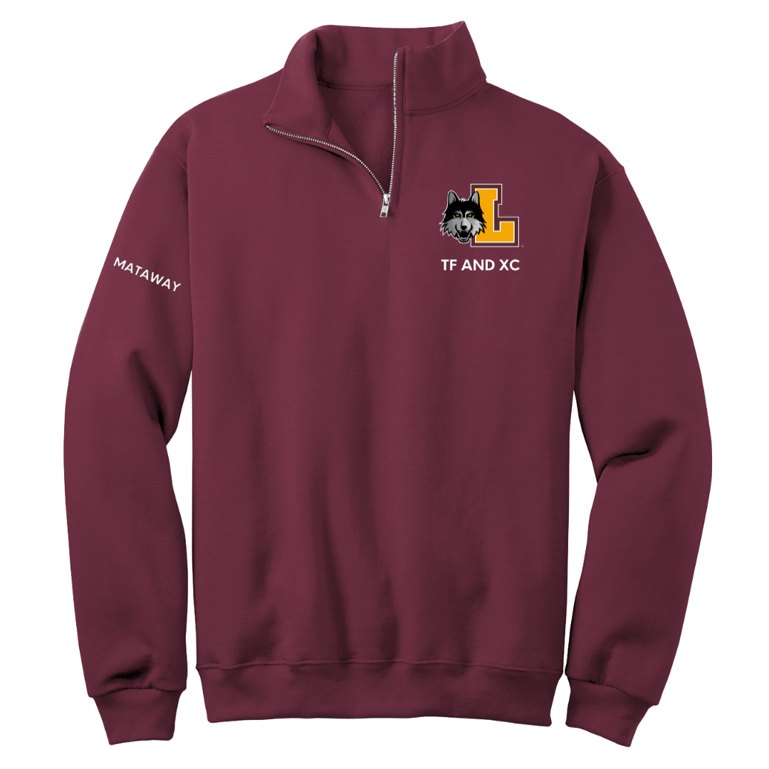 Loyola University-Chicago TF and XC Maroon Quarter-Zip - Lily Mataway