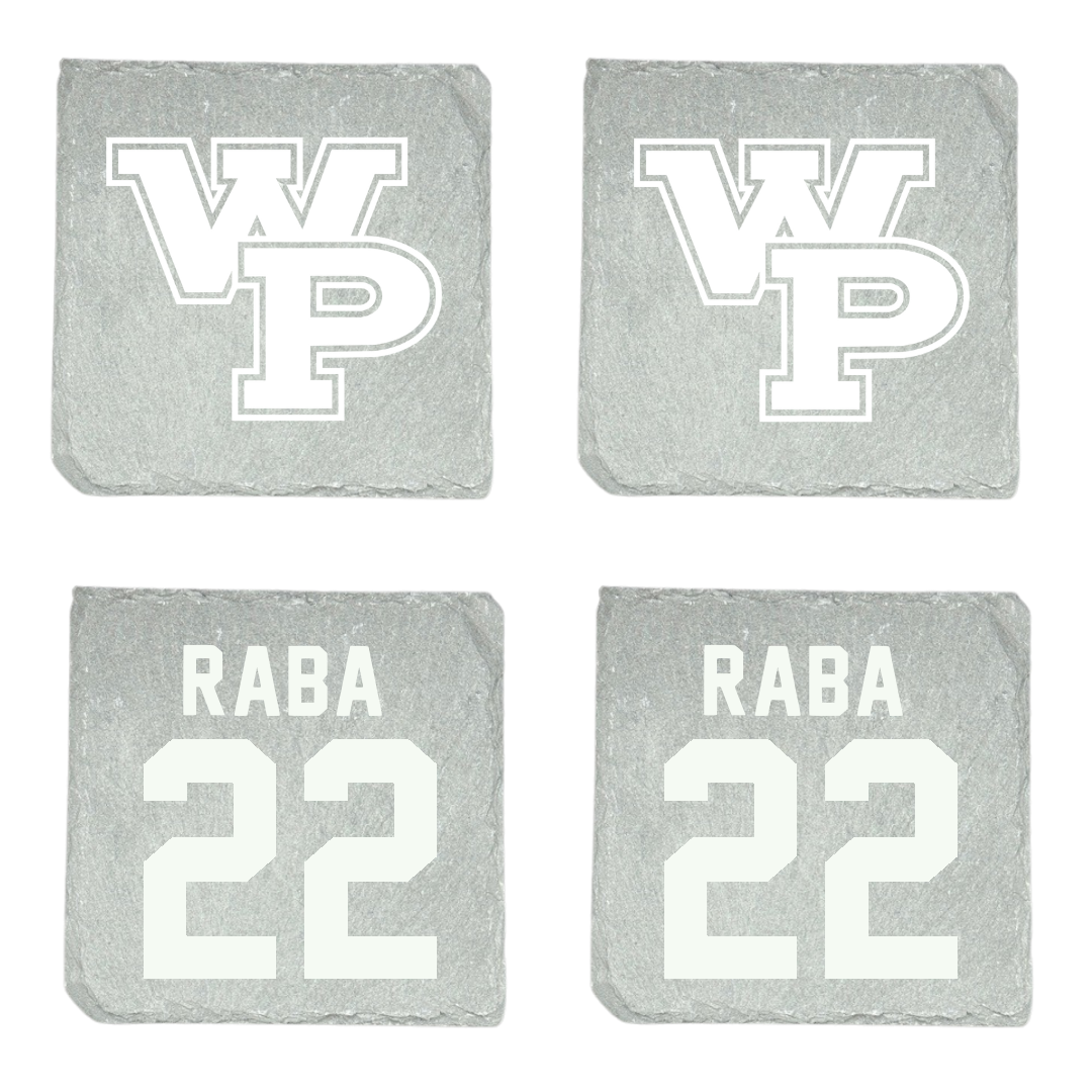 William Penn University Baseball Stone Coaster (4 Pack)  - #22 Justin Raba