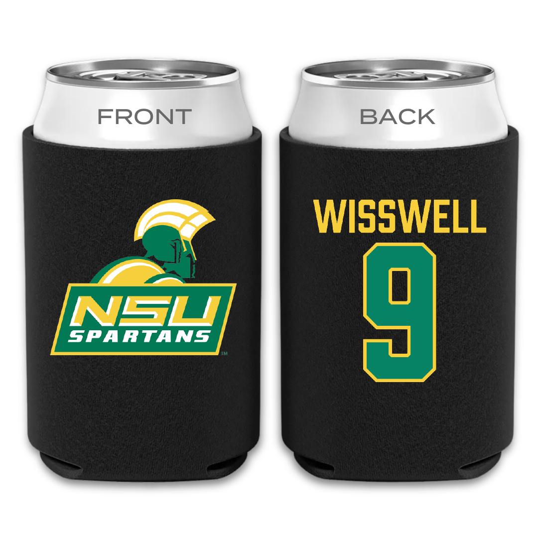 Norfolk State University Softball Black Can Cooler - #9 Leah Wisswell