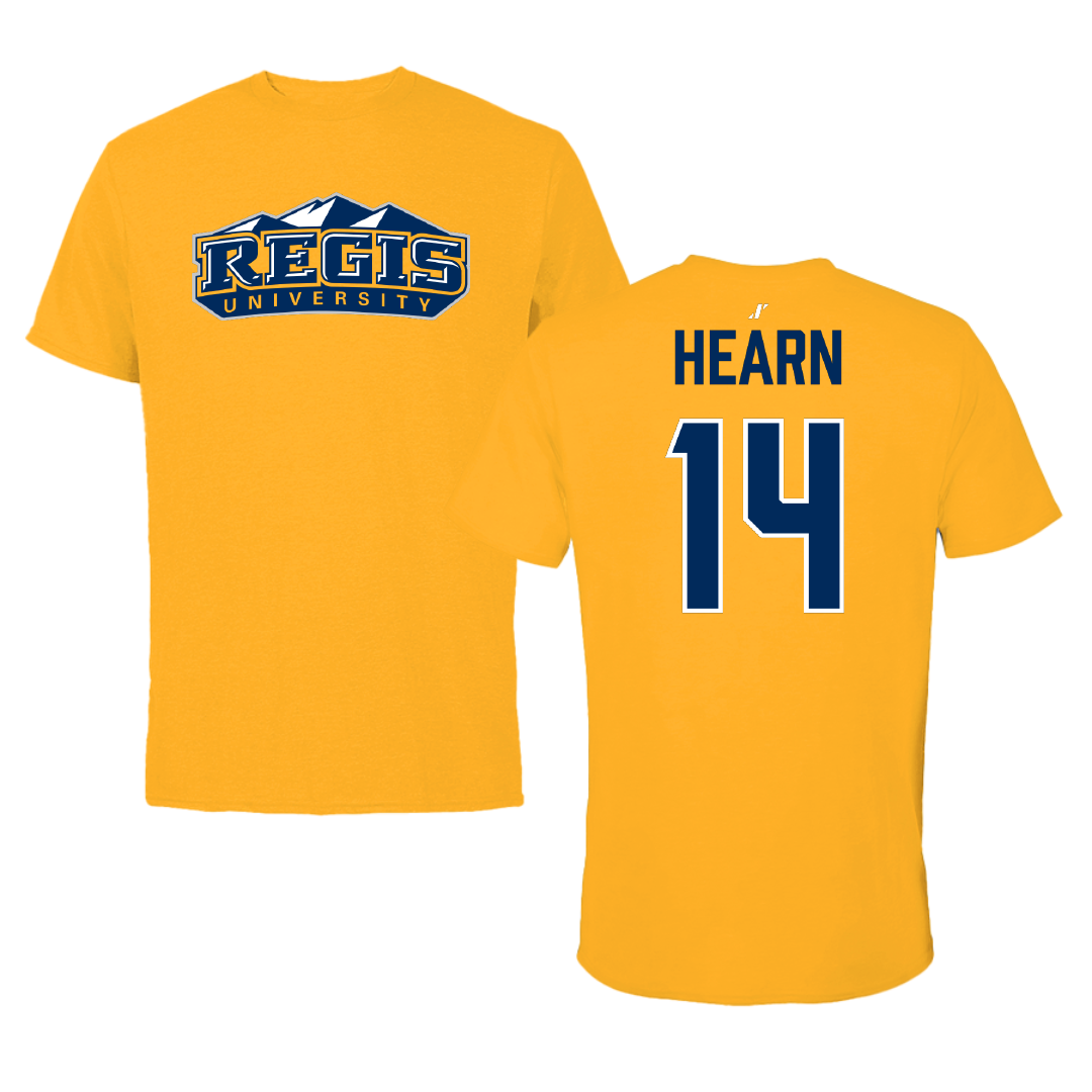 Regis University (Colorado) Baseball Gold Performance Tee - #14 Dylan Hearn
