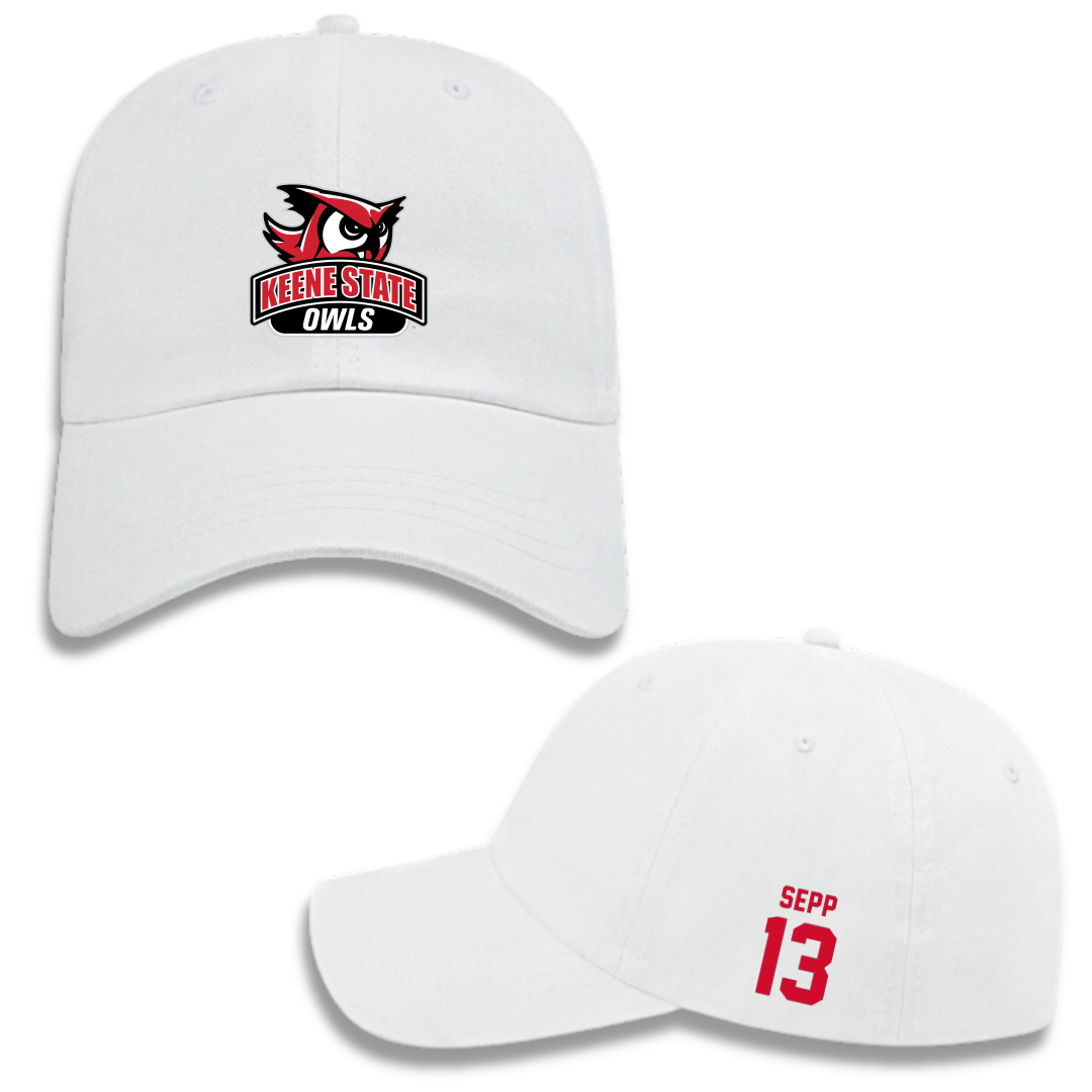 Keene State College Basketball (M) White Hat - #13 Charlie Sepp