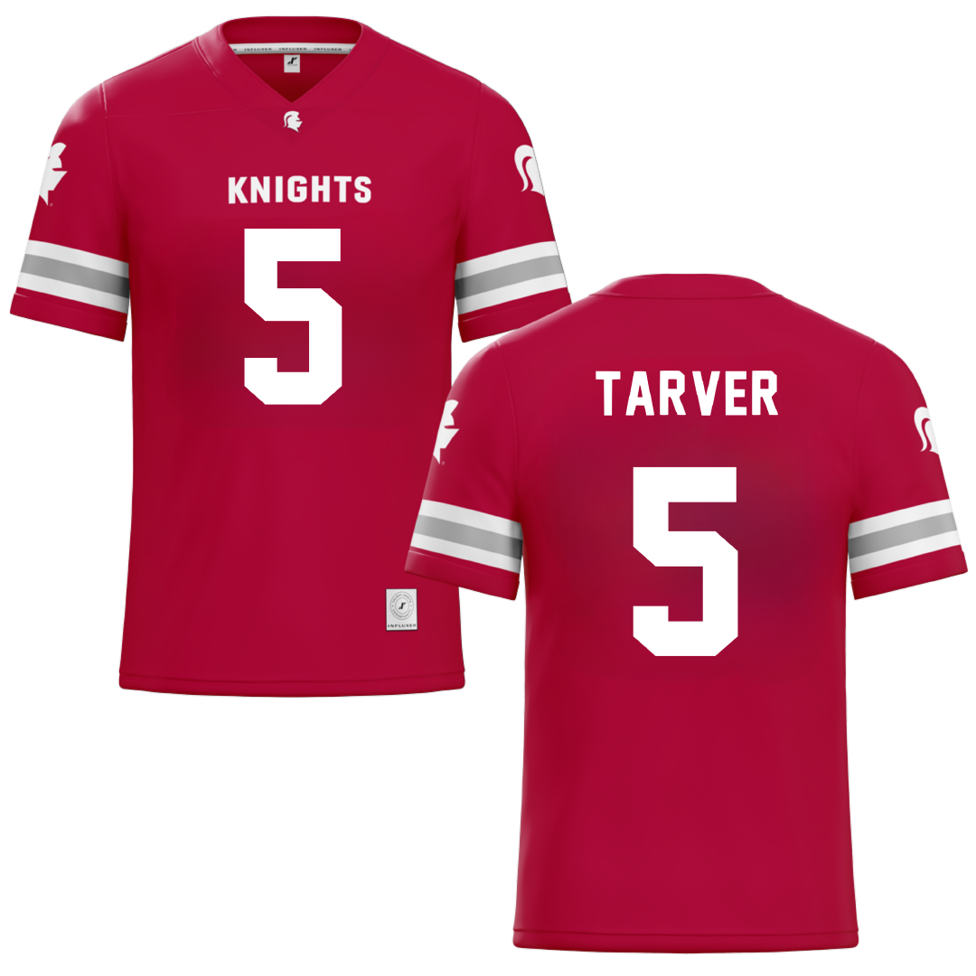 Southern Virginia University Red Football Jersey - #5 Gabriel Tarver