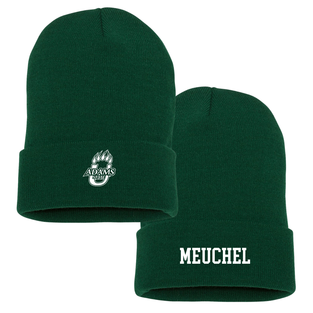 Adams State University Wrestling (M) University Green Beanie - Cale Meuchel