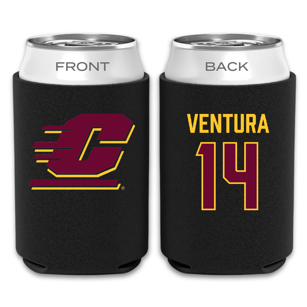 Central Michigan University Soccer Black Can Cooler - #14 Cammy Ventura