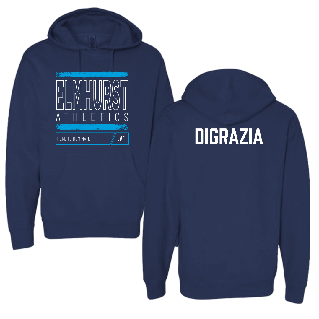 Elmhurst University Golf Navy Dominate Hoodie - Dino DiGrazia
