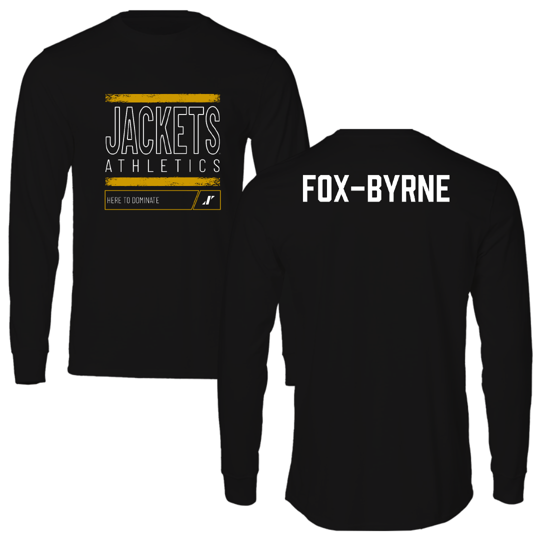 West Virginia State University TF and XC Black Dominate Long Sleeve - Callum Fox-Byrne