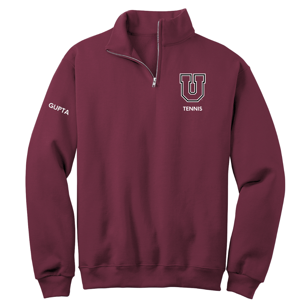 Union College Tennis (M) Maroon Quarter-Zip - Arhan Gupta