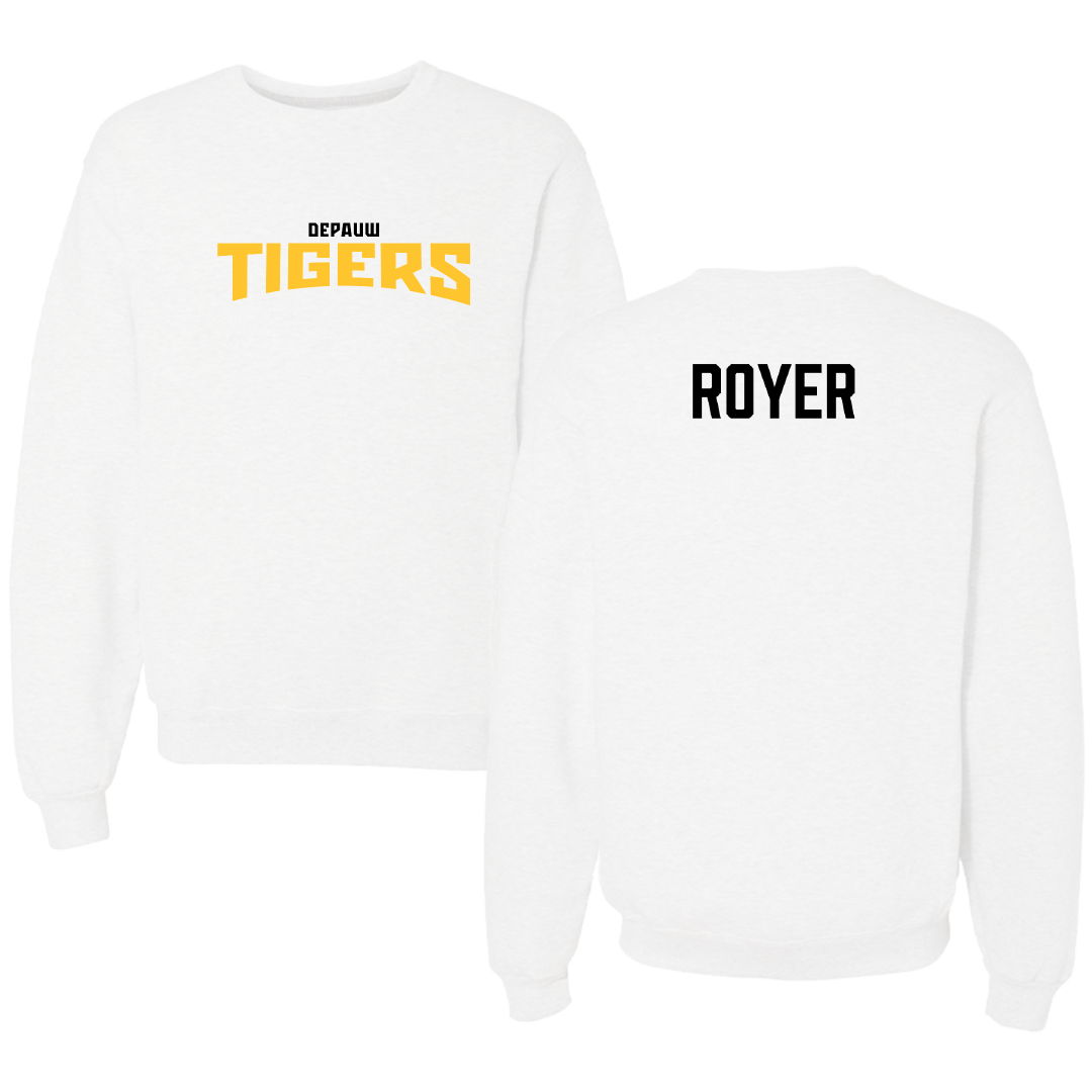 DePauw University Golf White Classic Crewneck - Sophia Royer