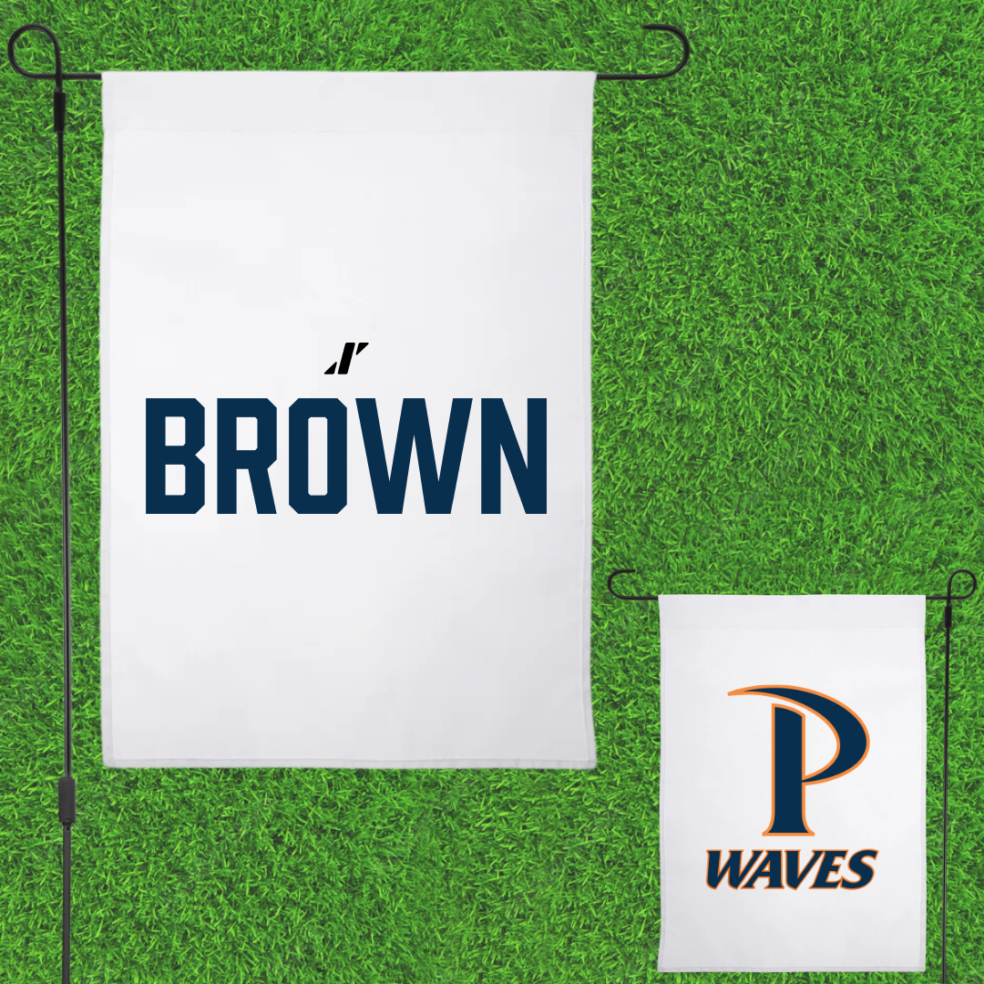Pepperdine University Baseball White Garden Flag - Carter Brown