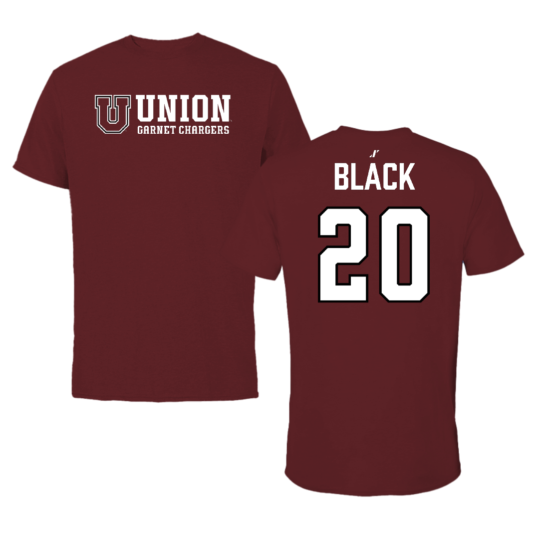 Union College Lacrosse (M) Maroon General Performance Tee - #20 Johnny Black