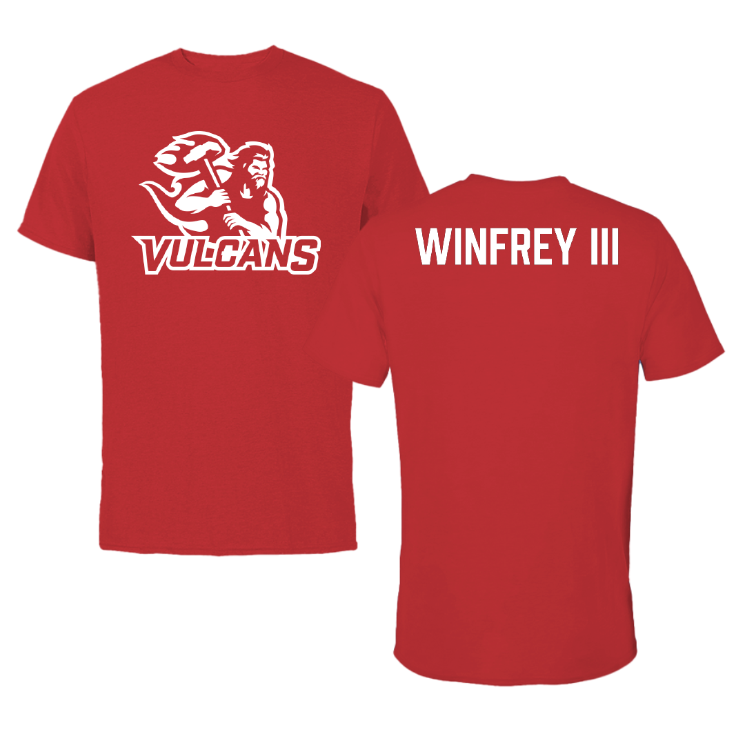 PennWest California Basketball Red Tee - Calvin Winfrey III