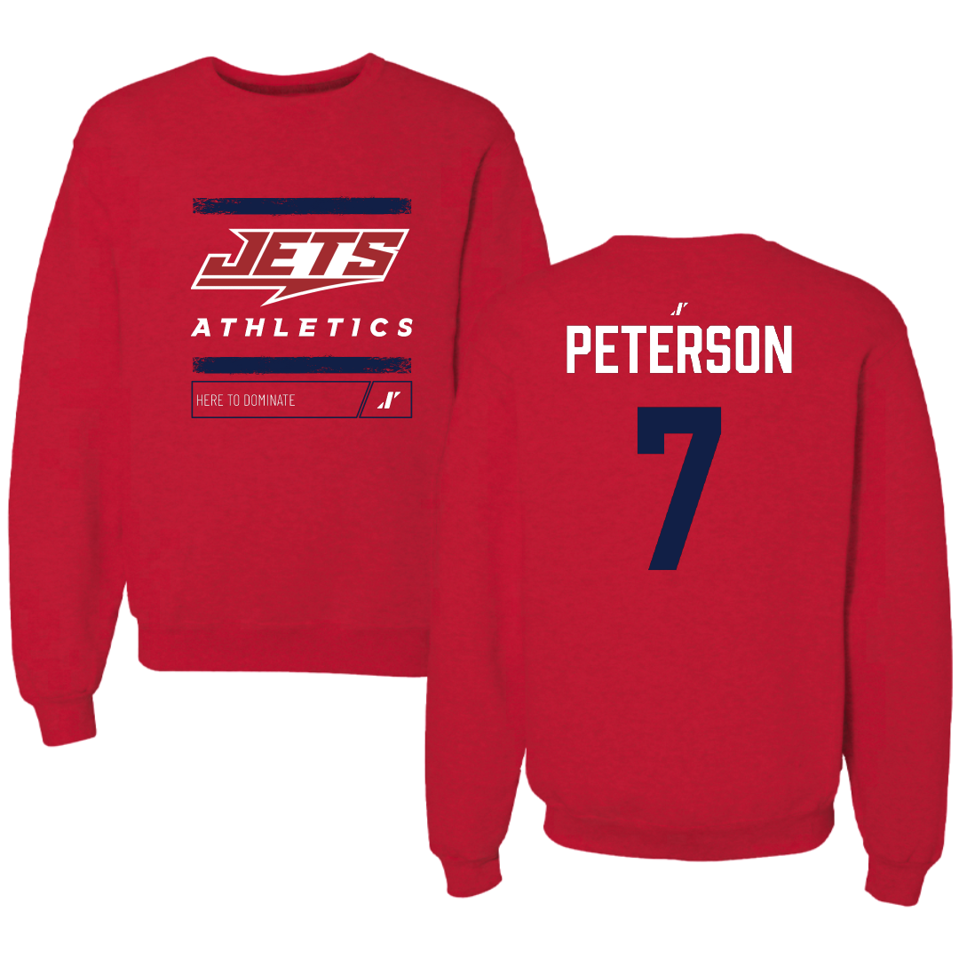 Newman University Softball Red Dominate Crewneck - #7 Aspen Peterson