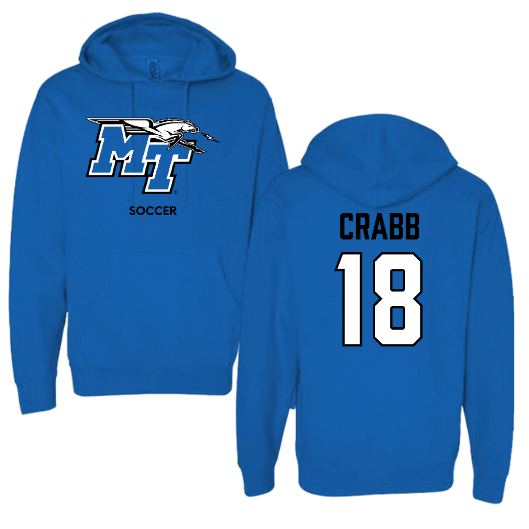 Middle Tennessee State University Soccer (W) Blue Hoodie - #18 Hailey Crabb