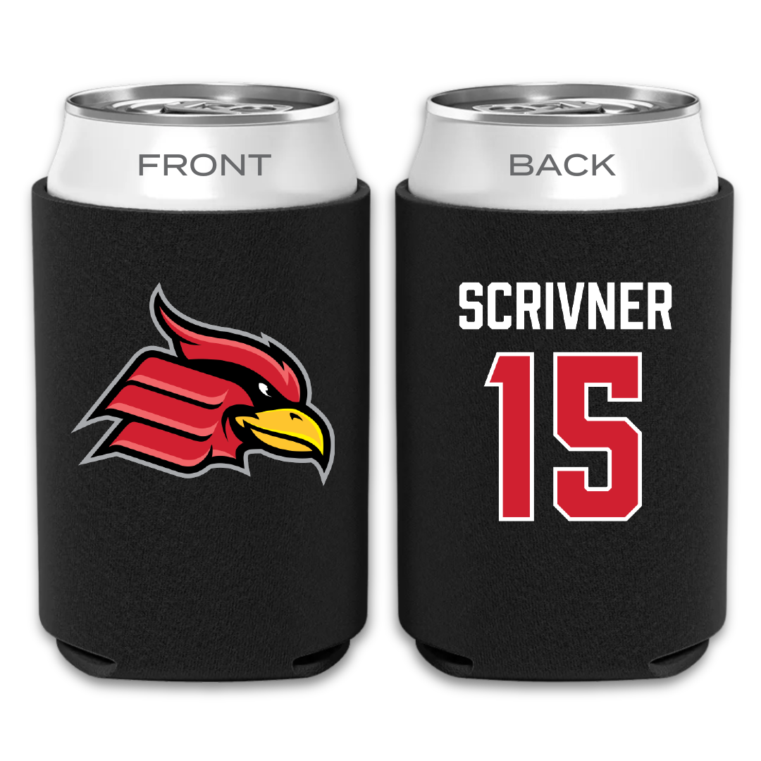 Wheeling University Football Black Can Cooler - #15 Tyriek Scrivner