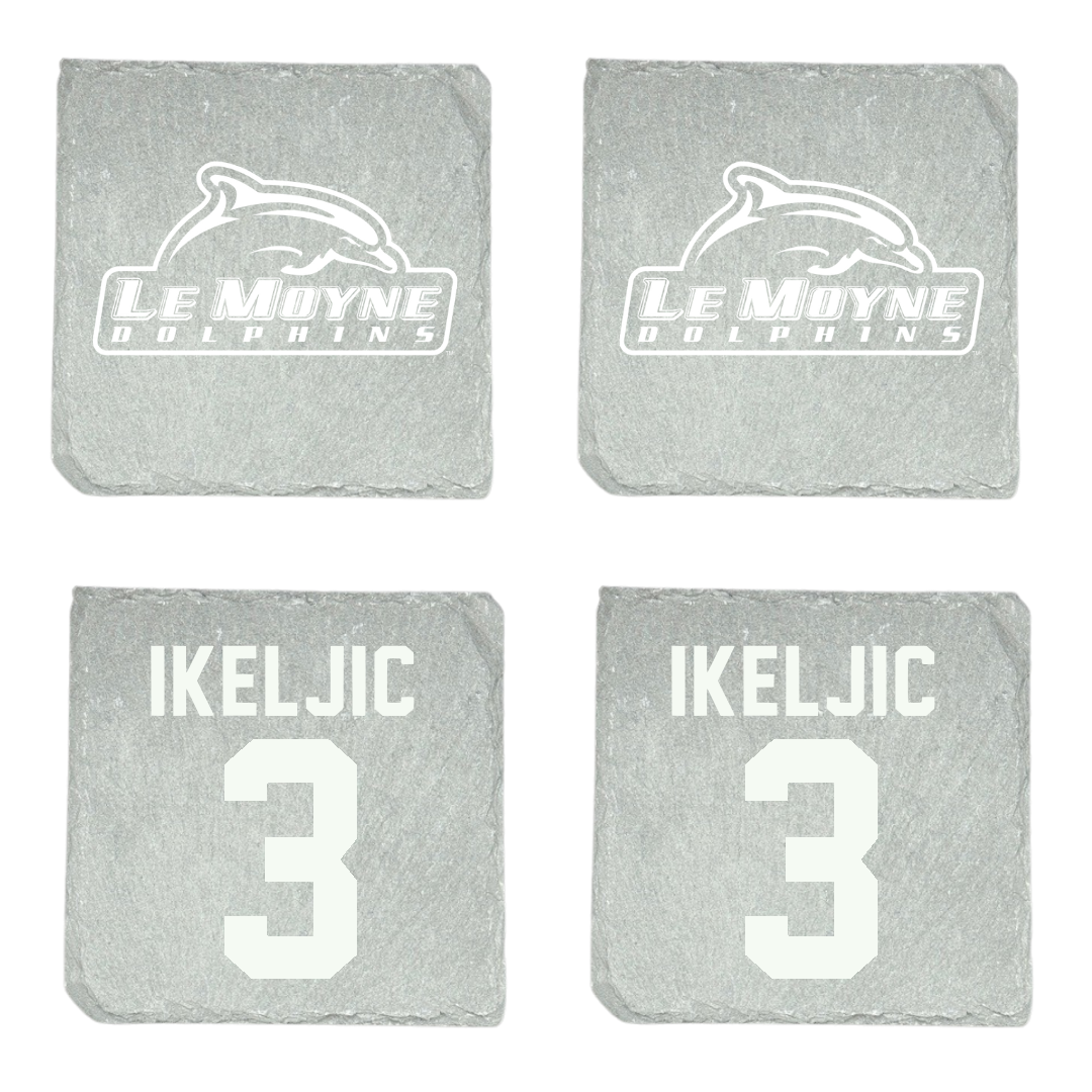Le Moyne College Soccer (W) Stone Coaster (4 Pack)  - #3 Ajla Ikeljic