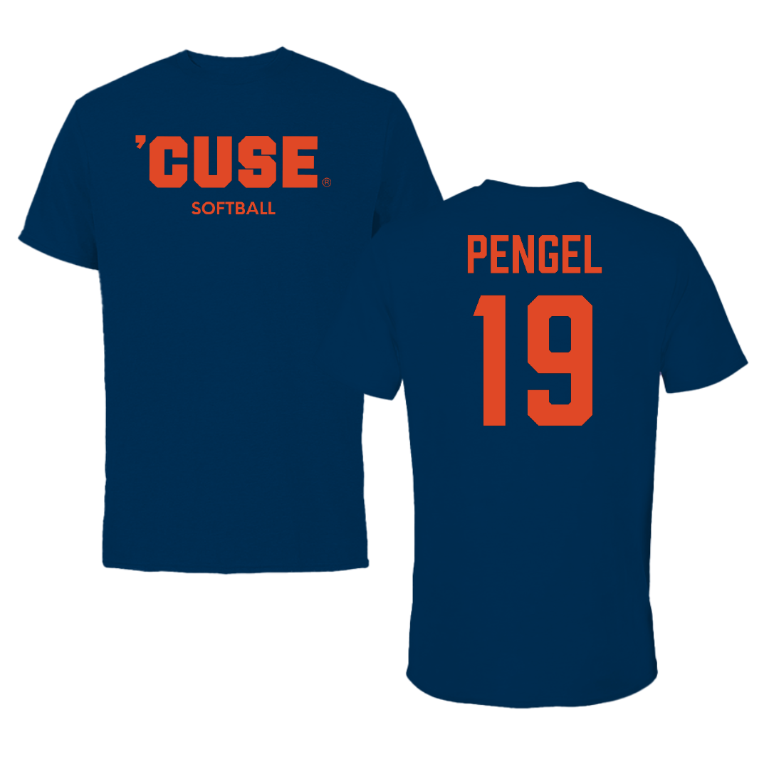 Syracuse University Softball Navy Tee - #19 Jackie Pengel