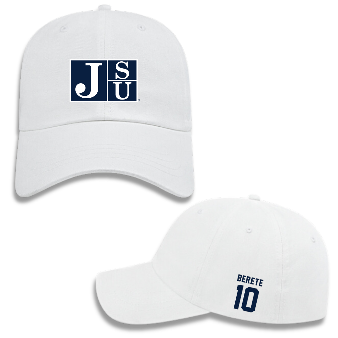 Jackson State University Basketball (W) White Hat - #10 Diaka Berete
