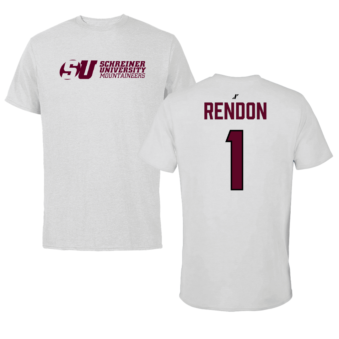 Schreiner University Baseball Light Gray Tee - #1 Aiden Rendon