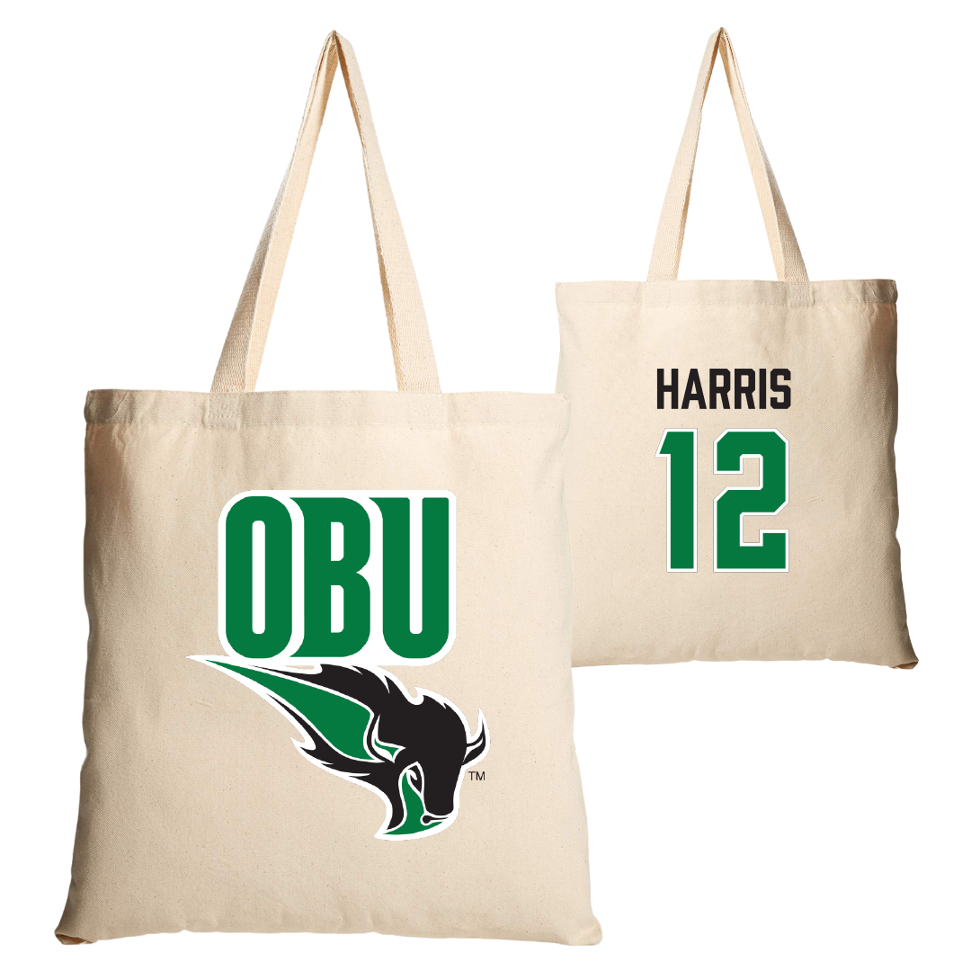 Oklahoma Baptist University Stunt Tan Canvas Tote Bag - #12 Chloe Harris