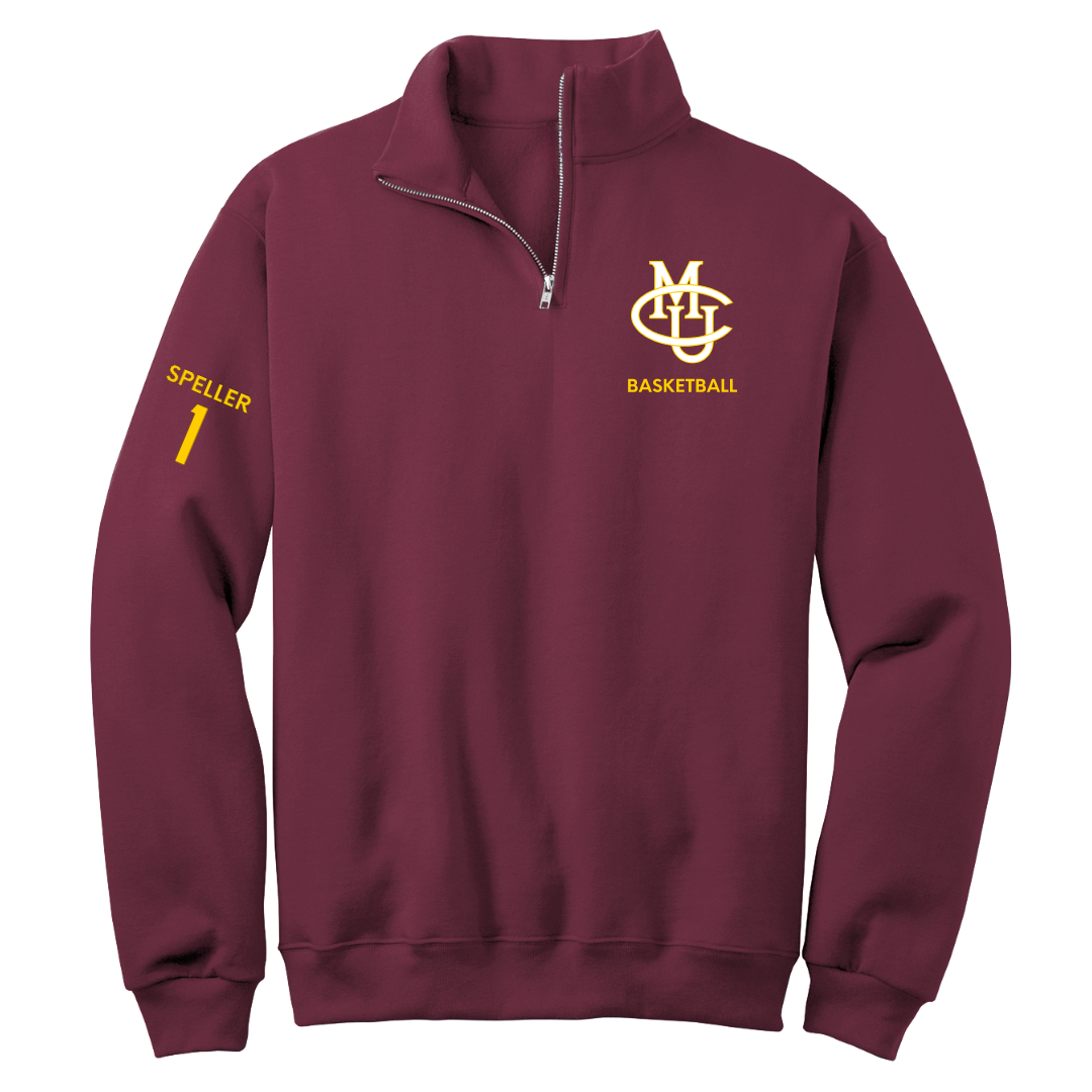 Colorado Mesa University Basketball (M) Maroon Quarter-Zip - #1 Christopher Speller