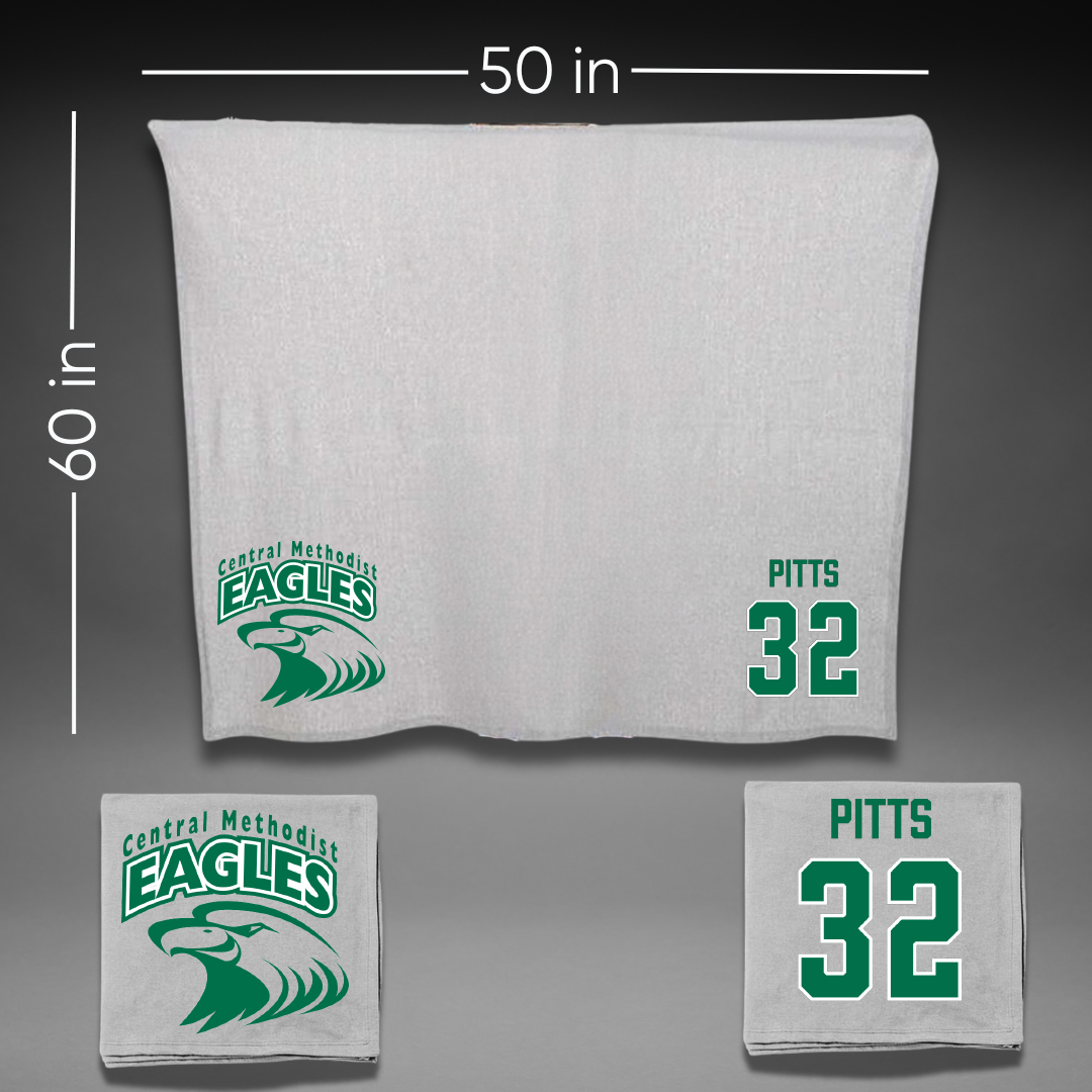Central Methodist University Basketball (M) Gray Blanket - #32 Jackson Pitts