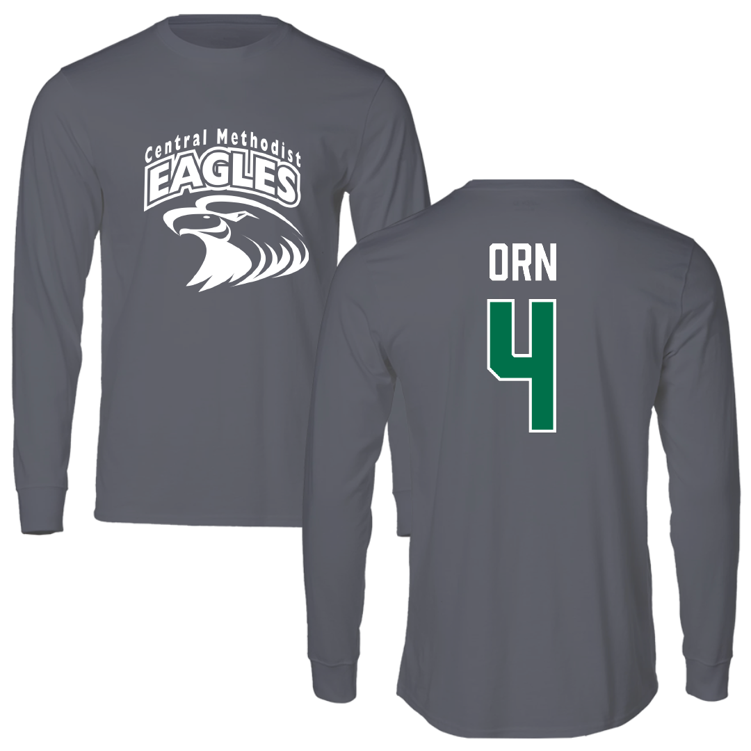 Central Methodist University Volleyball Dark Gray Long Sleeve - #4 Taryn Orn