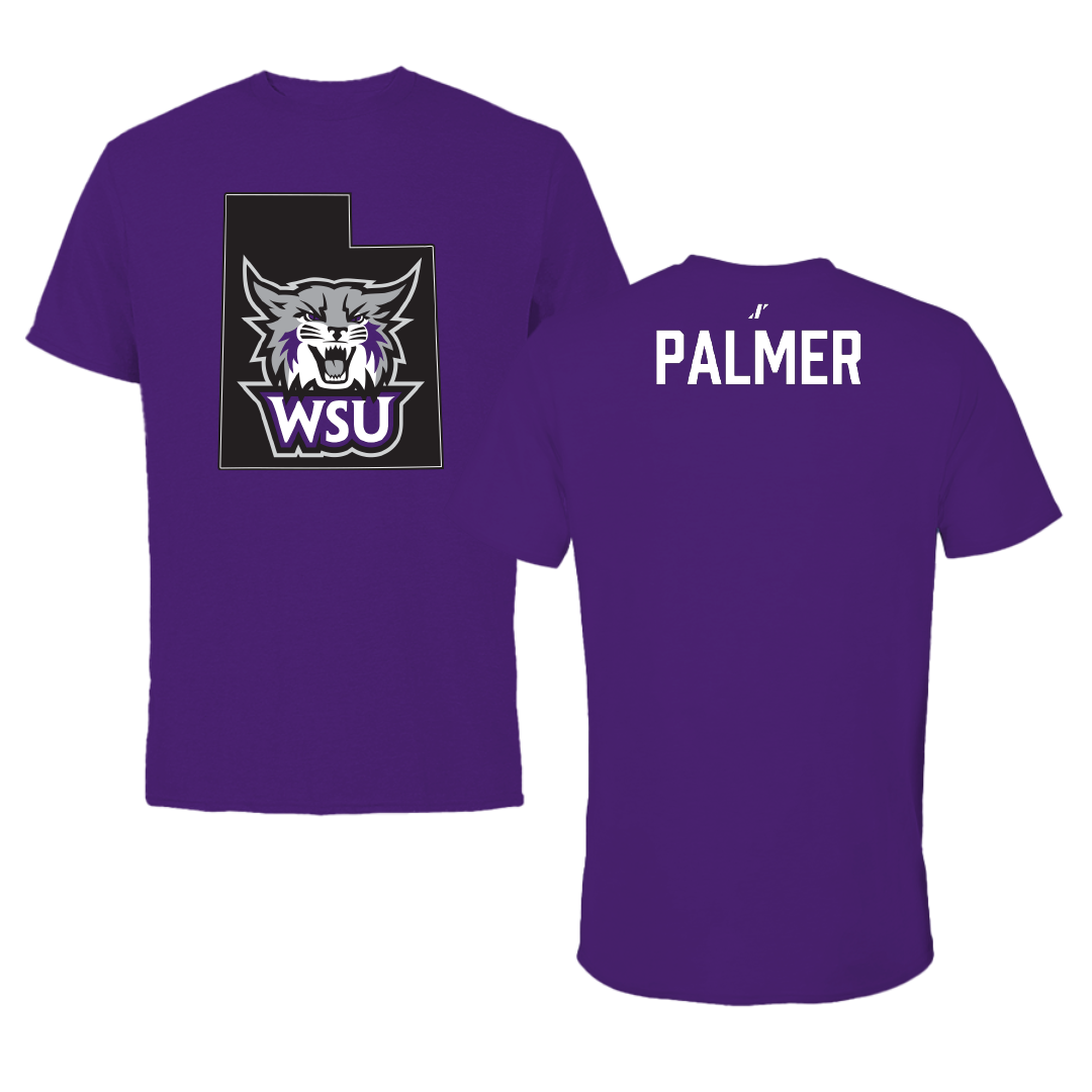 Weber State University Cheer Purple State Performance Tee - Riley Palmer