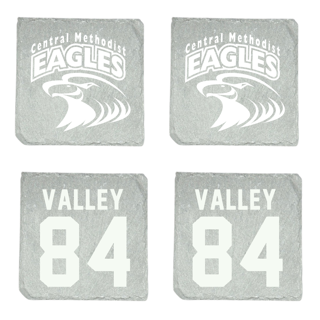 Central Methodist University Football Stone Coaster (4 Pack)  - #84 Seth Valley