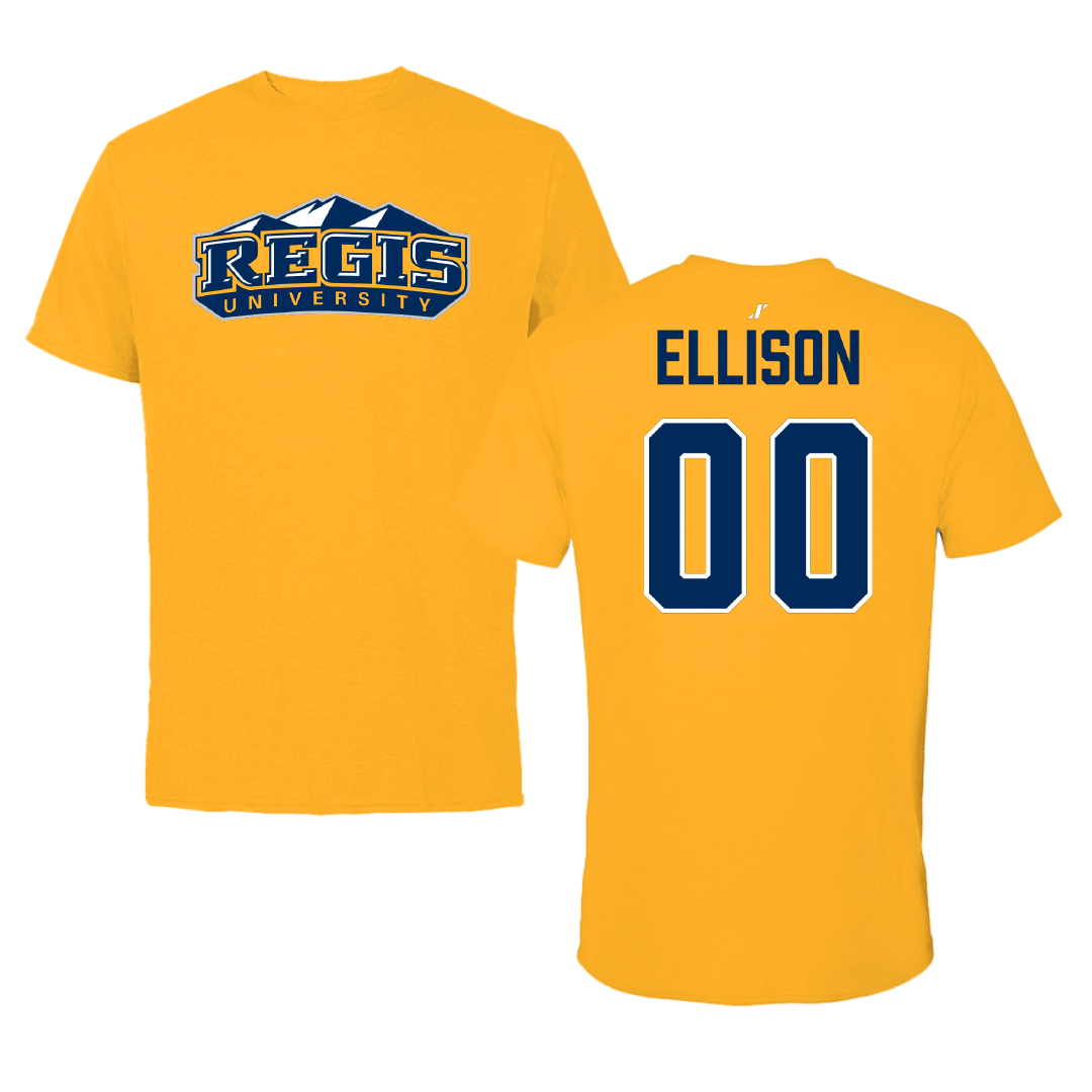 Regis University (Colorado) Softball Gold Performance Tee - #00 Natasha Ellison