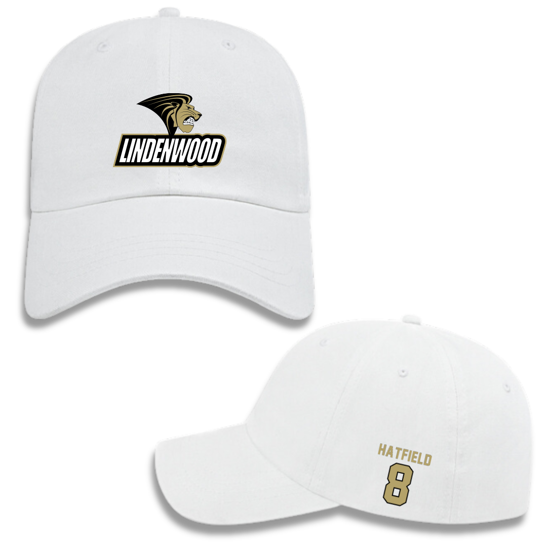 Lindenwood University Soccer (W) White Hat - #8 Peyton Hatfield